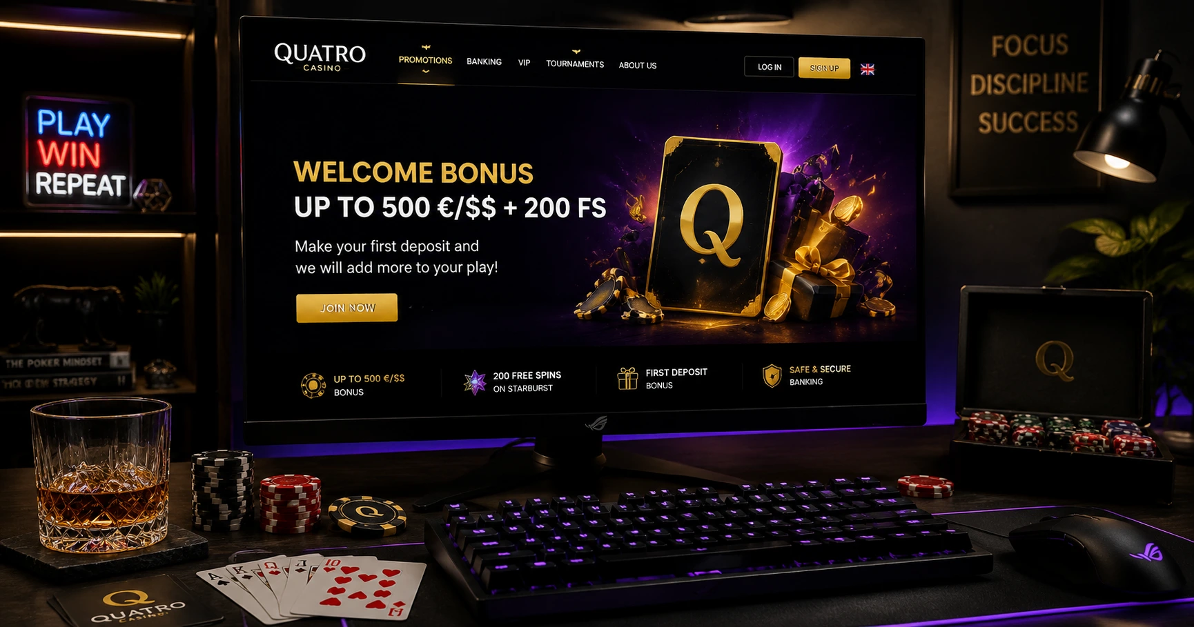 Khám phá quatro casino bonus và các ưu đãi hấp dẫn tại casino trực tuyến - image 2