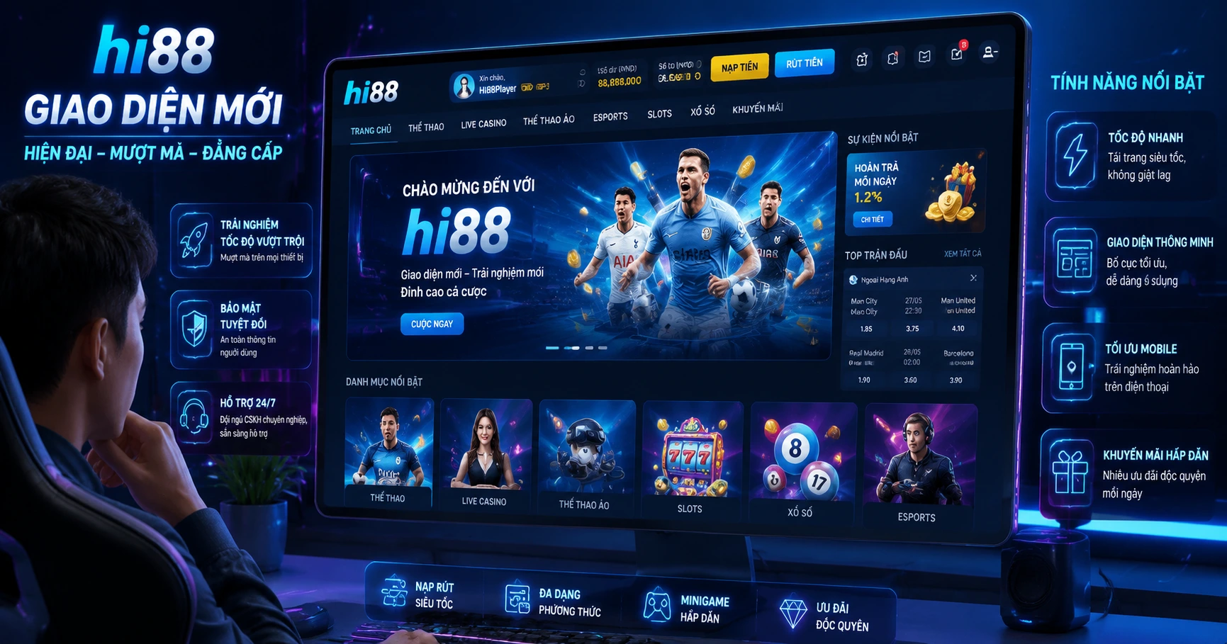 Khám phá hi88 giao diện mới và những điểm đặc biệt - image 3