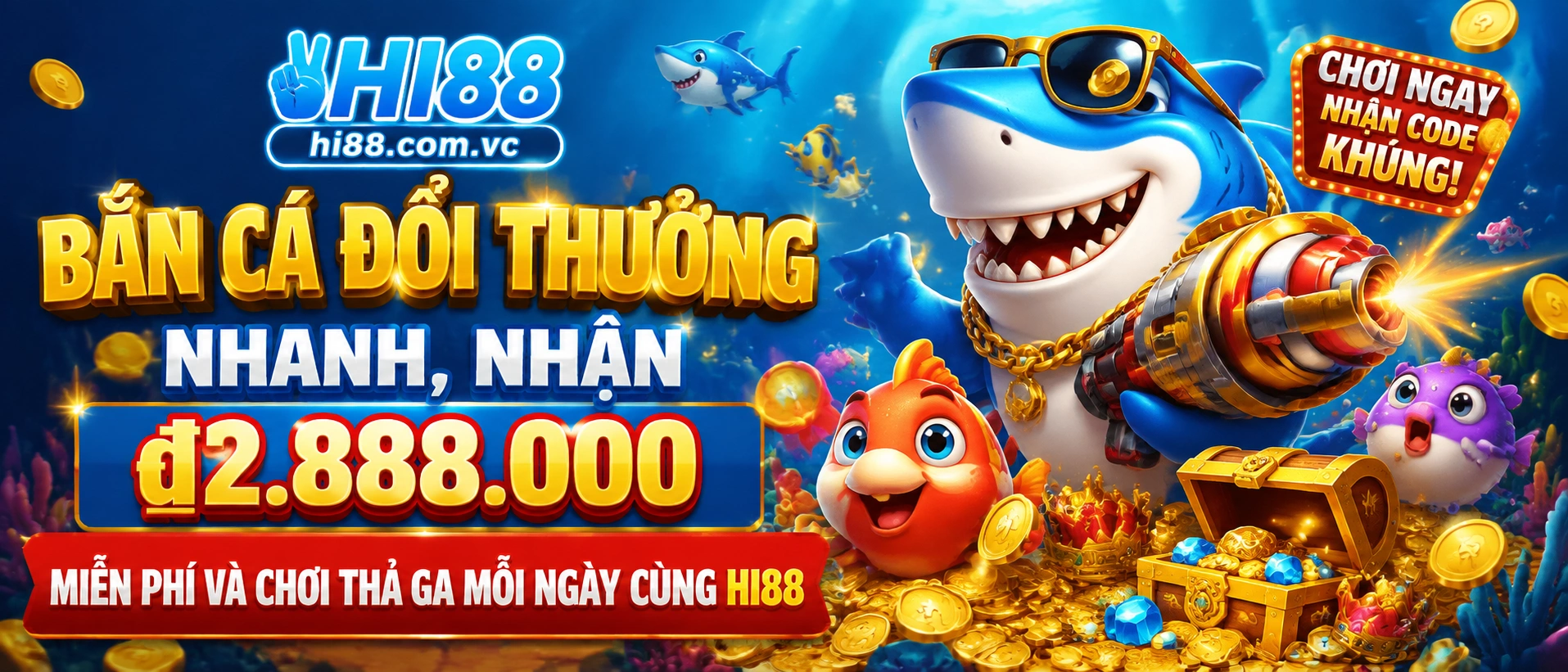 HI88 Bắn Cá phòng game theo chủ đề đại dương